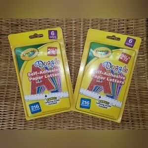 Crayola Self-Adhesive Paper Letters 2 Pk